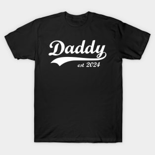 New Dad Est 2024 Daddy Est 2024 New Father T-Shirt